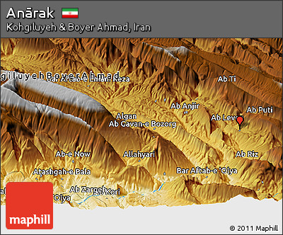 Physical Panoramic Map of Anārak