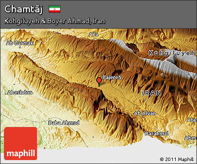 Physical Panoramic Map of Chamtāj