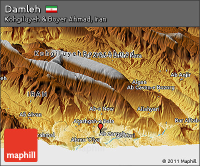 Physical Panoramic Map of Damleh