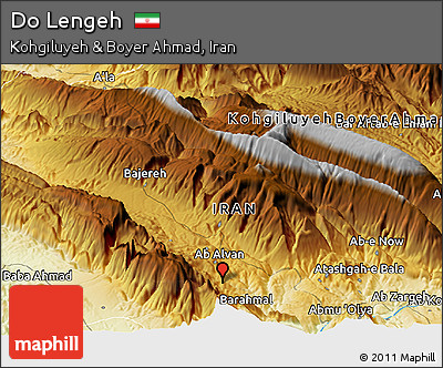Physical Panoramic Map of Do Lengeh