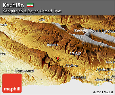 Physical Panoramic Map of Kachlān