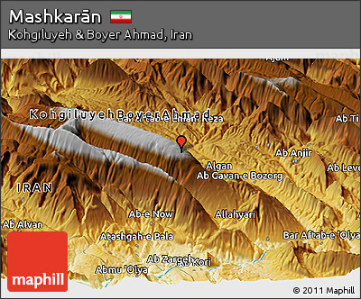 Physical Panoramic Map of Mashkarān