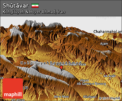 Physical Panoramic Map of Shūtāvar