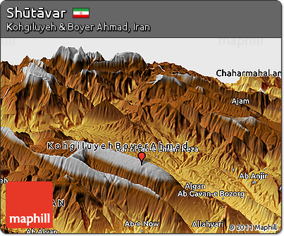 Physical Panoramic Map of Shūtāvar