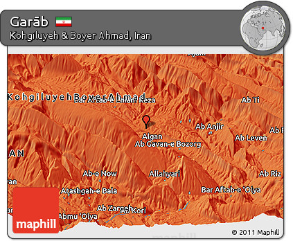 Political Panoramic Map of Garāb