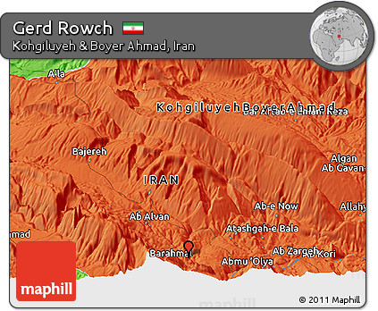Political Panoramic Map of Gerd Rowch