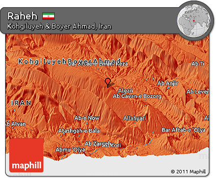 Political Panoramic Map of Raheh
