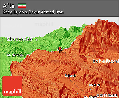 Political Panoramic Map of A`lā