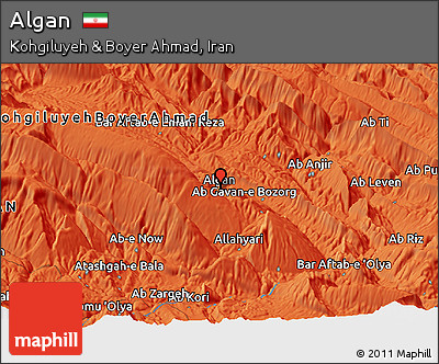 Political Panoramic Map of Algan