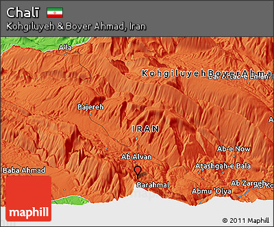 Political Panoramic Map of Chalī