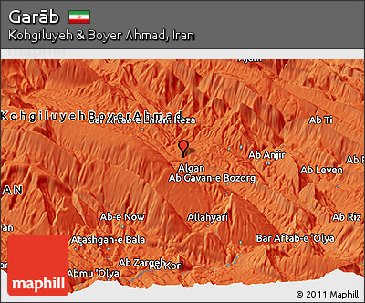 Political Panoramic Map of Garāb