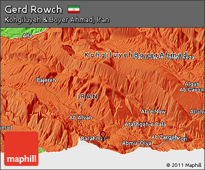 Political Panoramic Map of Gerd Rowch