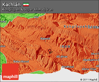 Political Panoramic Map of Kachlān