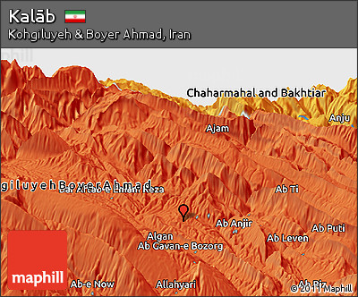 Political Panoramic Map of Kalāb