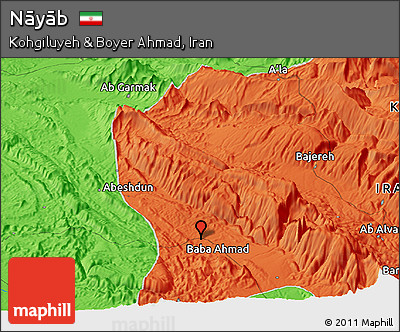 Political Panoramic Map of Nāyāb