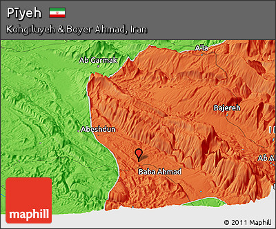 Political Panoramic Map of Pīyeh