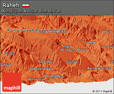 Political Panoramic Map of Raheh
