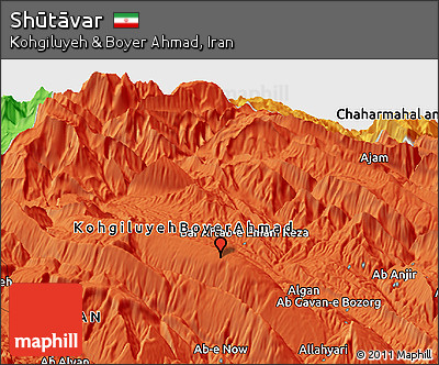 Political Panoramic Map of Shūtāvar
