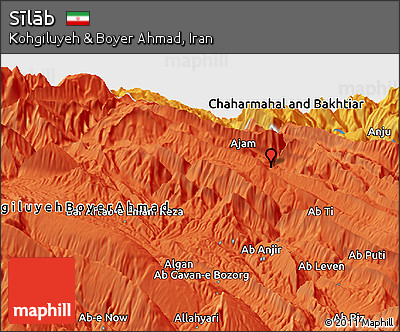 Political Panoramic Map of Sīlāb