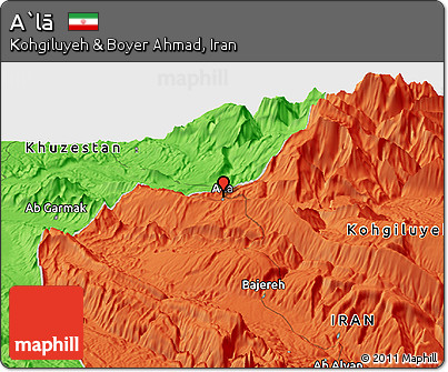 Political Panoramic Map of A`lā