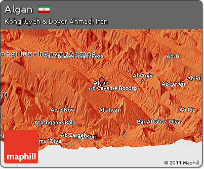 Political Panoramic Map of Algan