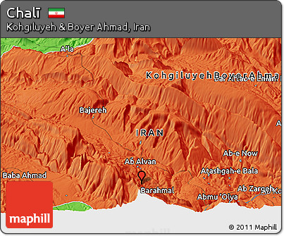 Political Panoramic Map of Chalī