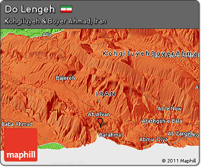 Political Panoramic Map of Do Lengeh