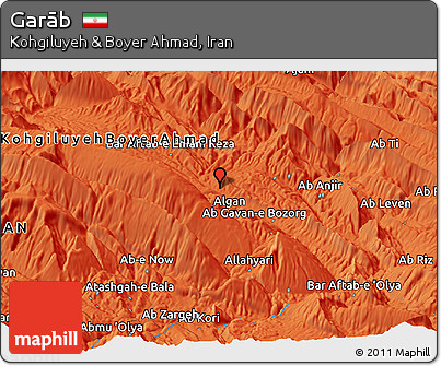 Political Panoramic Map of Garāb