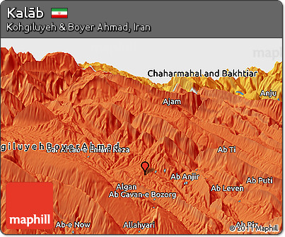 Political Panoramic Map of Kalāb