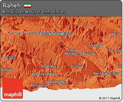 Political Panoramic Map of Raheh