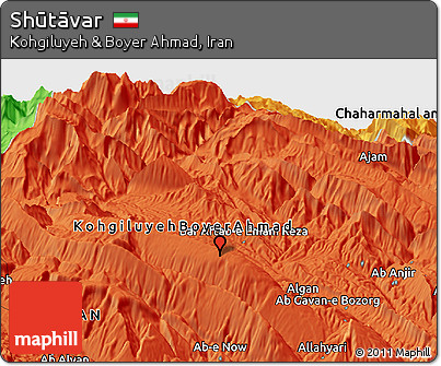 Political Panoramic Map of Shūtāvar