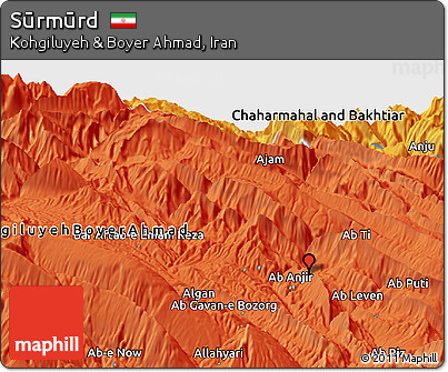 Political Panoramic Map of Sūrmūrd