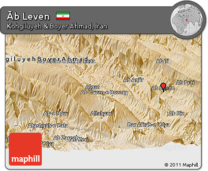 Satellite Panoramic Map of Āb Leven