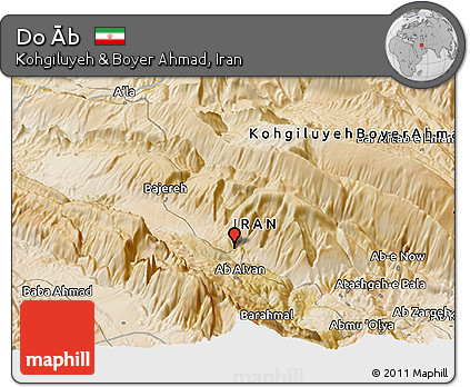 Satellite Panoramic Map of Do Āb