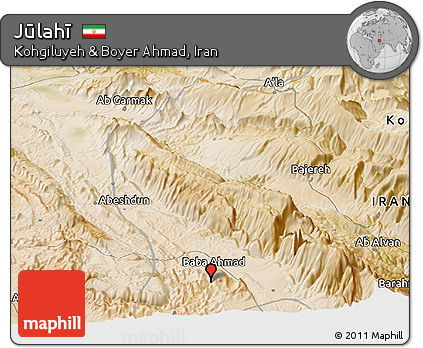 Satellite Panoramic Map of Jūlahī