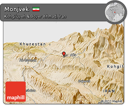 Satellite Panoramic Map of Monjvek