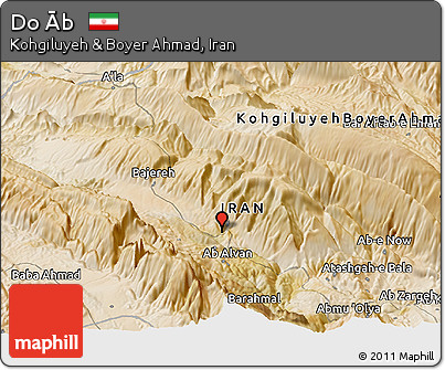 Satellite Panoramic Map of Do Āb