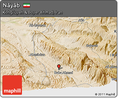 Satellite Panoramic Map of Nāyāb