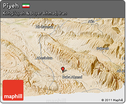 Satellite Panoramic Map of Pīyeh