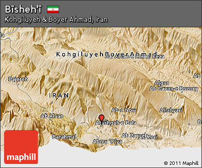 Satellite Panoramic Map of Bīsheh'ī