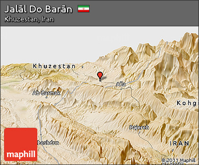 Satellite Panoramic Map of Jalāl Do Barān