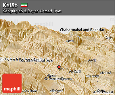 Satellite Panoramic Map of Kalāb