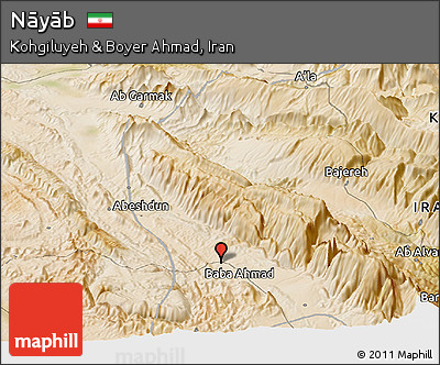Satellite Panoramic Map of Nāyāb