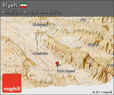 Satellite Panoramic Map of Pīyeh