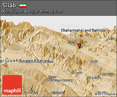 Satellite Panoramic Map of Sīlāb
