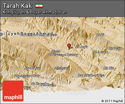 Satellite Panoramic Map of Tarah Kak