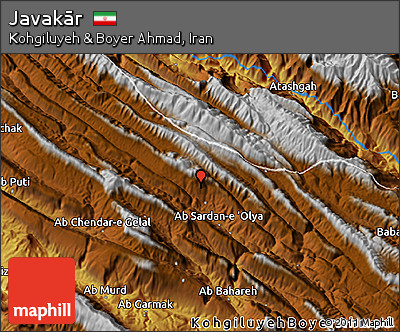 Physical 3D Map of Javakār
