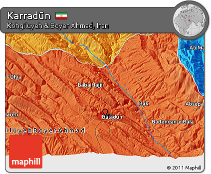 Political 3D Map of Karradūn