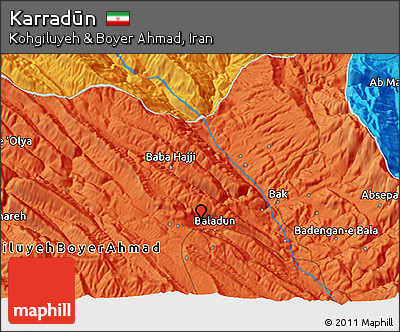 Political 3D Map of Karradūn
