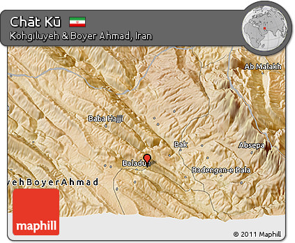 Satellite 3D Map of Chāt Kū